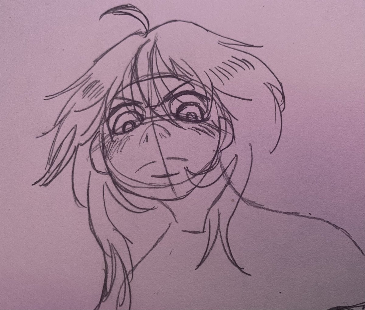 was going through my sketchbook earlier and idk who this is but she does not like your ass