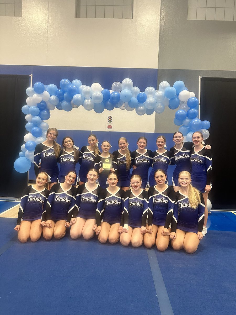rollDCthunder's tweet image. Congrats to the Denver Christian Cheer Team on their 1st place finish at the DC Thunder Cheer Championships!

#rollDCthunder #ThunderCheer 🌩️📣