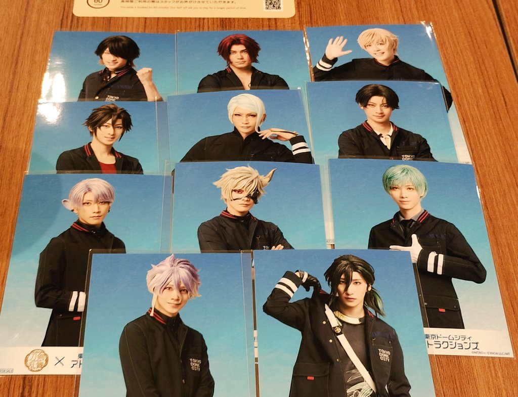 【交換】刀ミュ 東京ドーム TDC フード コラボ 特典 ブロマイド

譲：長曽祢、蜻蛉切、物吉、御手杵、巴、豊前、五月雨、鬼丸、一期、清麿、笹貫
求：鶴丸

本日TDCにて手渡し希望です。
よろしくお願い致します。