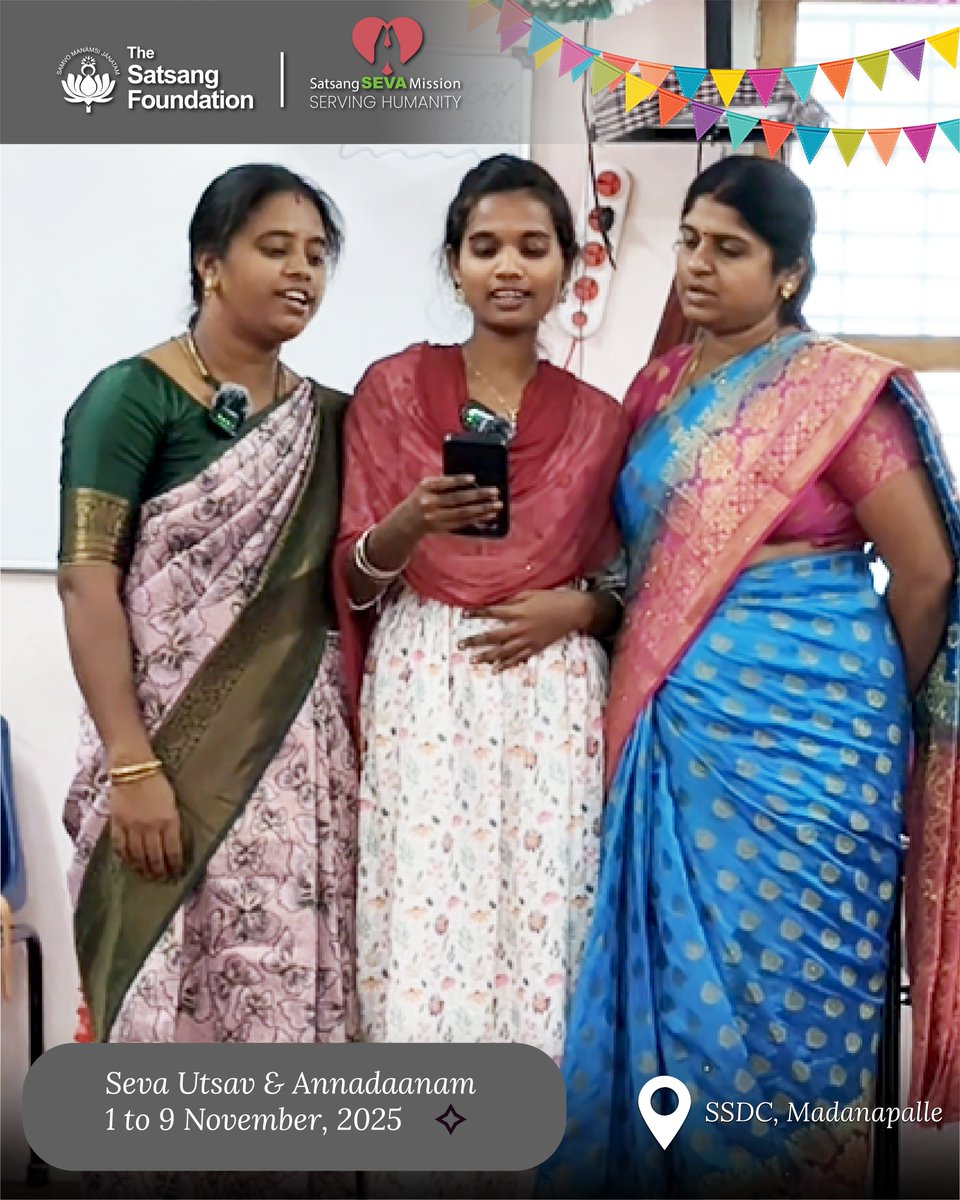 SatsangTweets's tweet photo. A day of light, love & learning at #SSDC as students and staff celebrated Sri M’s birthday.
With guests Mr. Stephen & Ms. Anukriti, the program included lamp lighting, #Sangachhadhwam, role play on #ManavEkta, music, dance & heartfelt reflections on Sri M’s vision of #unity. https://t.co/2jAfPceyaS