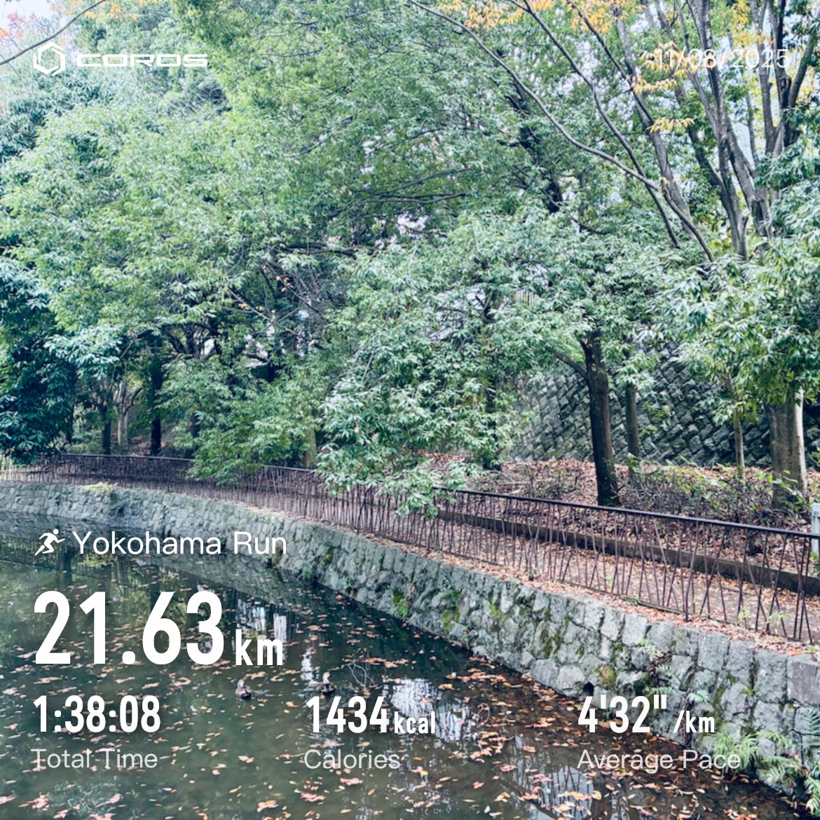 ラン
　E74分/T24分
　(11月合計93m/T32分)
#サブエガ  #coros #pacepro