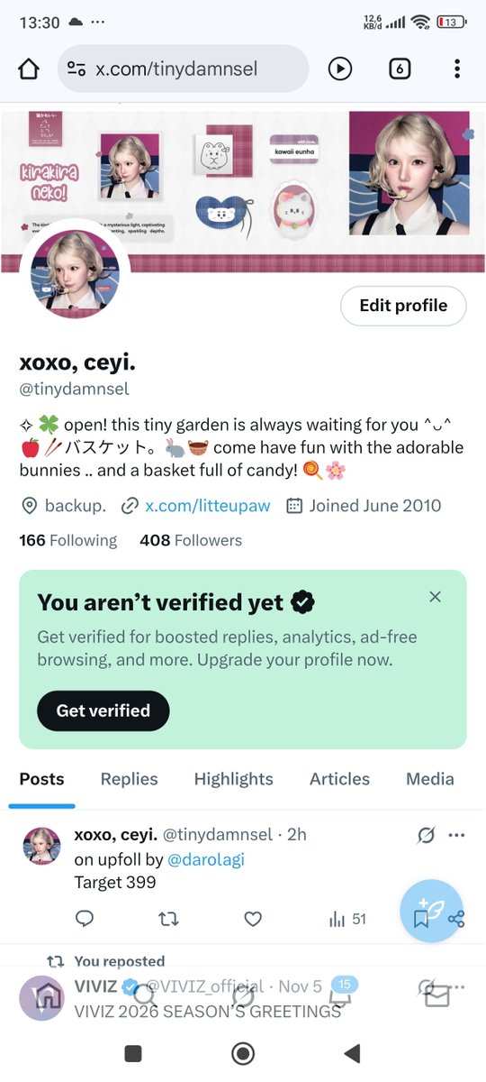 tinydamnsel's tweet image. upfoll BA done by @darolagi &amp;amp; crew

start: 299
order: 100
target: 399
end: 408
bonus: +9