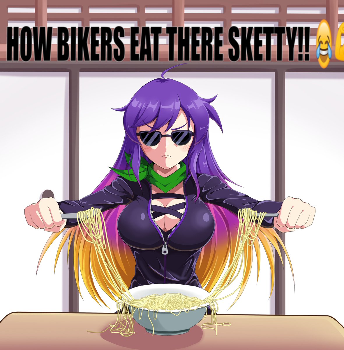 HOW BIKERS EAT THERE SKETTY!!