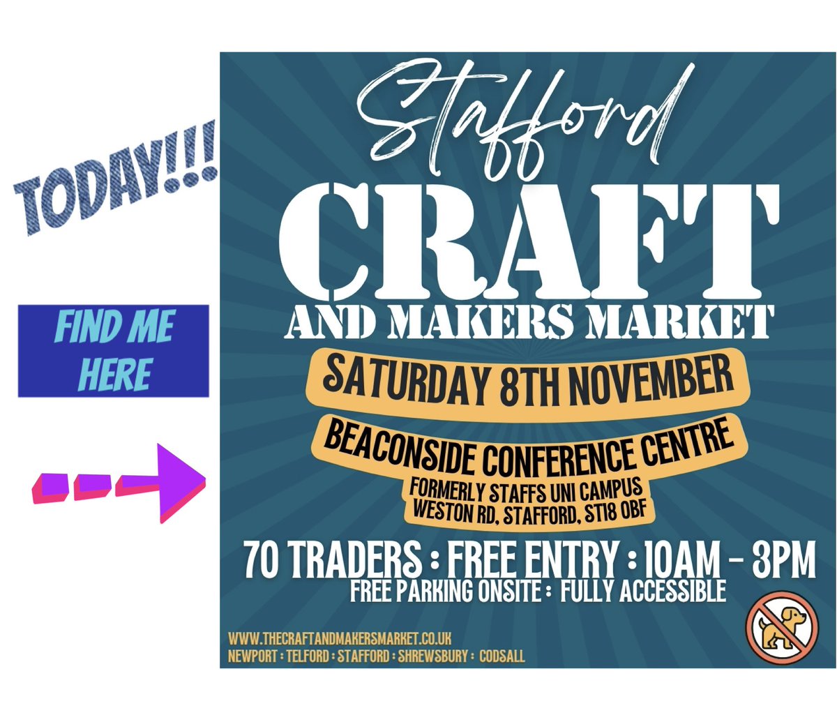 Where are you going today? 

You can find me here! 

Beaconside Conference Centre, Stafford 
10am - 3pm