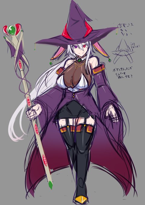 ハロウィン絵のコレ実は魔法要素あるヨソノコワールド用衣装的な側面もあったりするので整えたい 