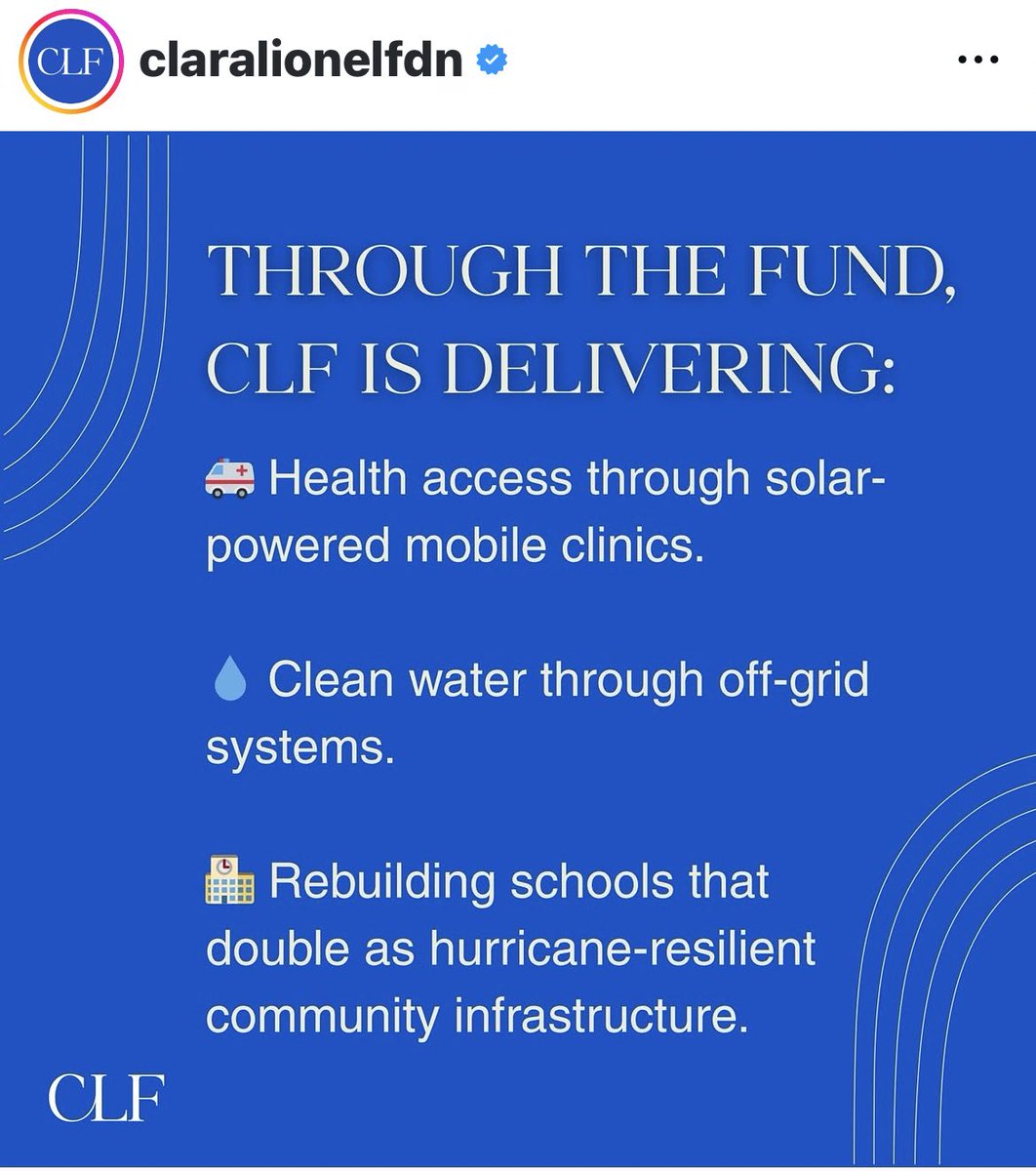 S_Fleary1's tweet image. NEW:  🇧🇧@rihanna’s Clara Lionel Foundation has launched a Rebuild and Reimagine Fund for Caribbean islands impacted by Hurricane Melissa. 🙏🏾❤️🌎

Including Jamaica 🇯🇲 Haiti 🇭🇹 and other islands affected. 

See below or visit: ClaraLionelFoundation.org 

Thank you Rihanna! 🙏🏾💕