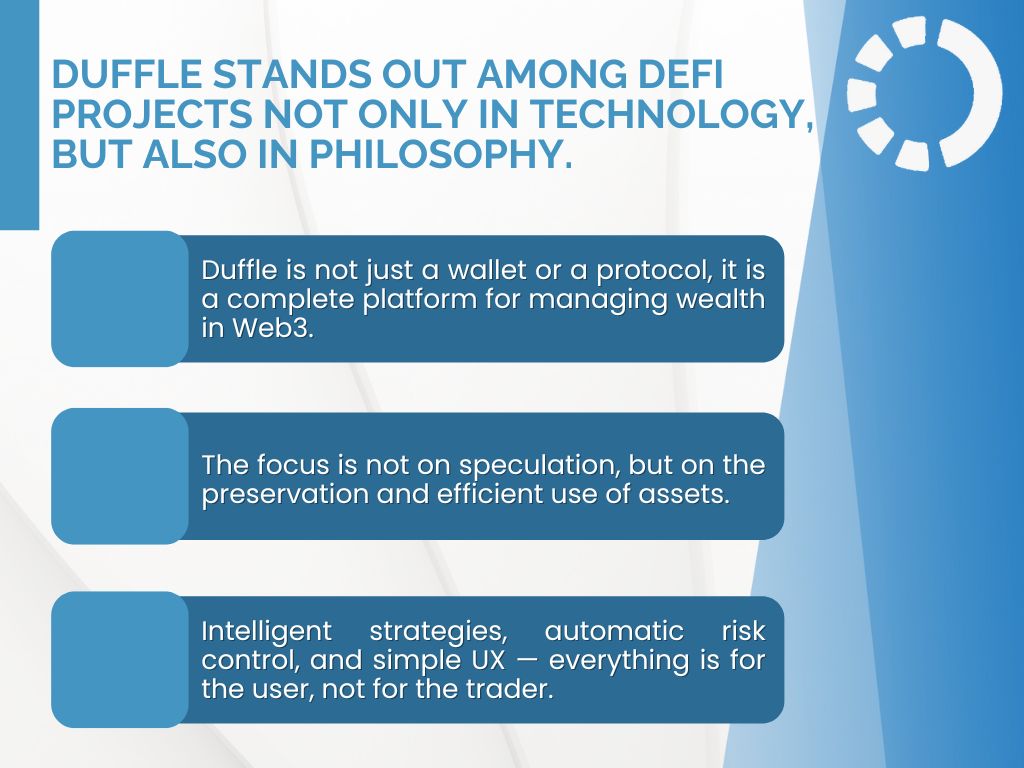 neogektor006's tweet photo. 💡 Duffle changes the approach: not “how to make money fast”, but “how to save smart”.
@duffleinc
#Duffle #DeFi #Web3 https://t.co/NdI8QyDGbV