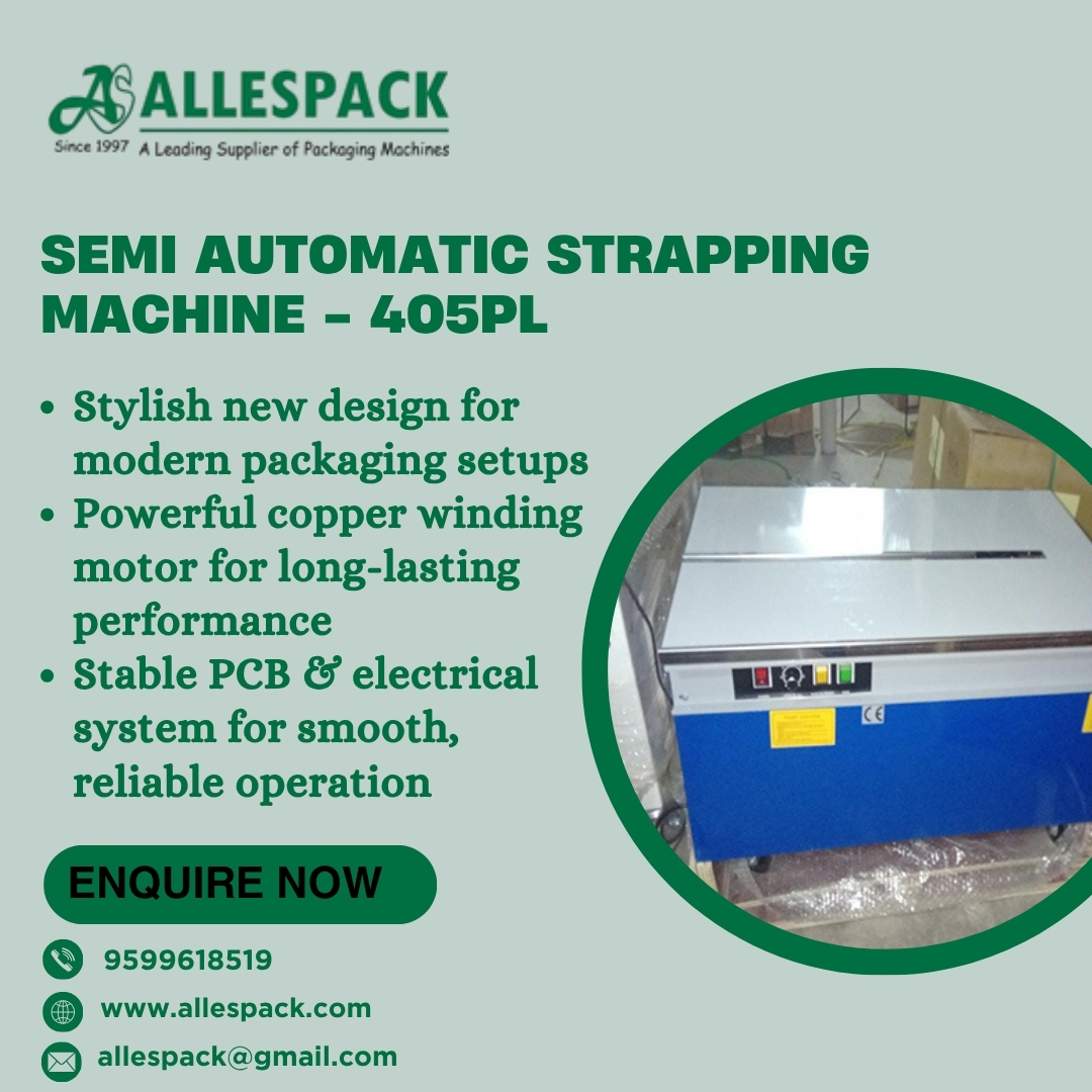 allespack's tweet photo. Upgrade your packaging game with the Semi Automatic Strapping Machine - 405PL βοΈ
π§ allespack@gmail.com | π https://t.co/uRdCPAvUJC | π +91 9599618519
#allespack #strappingmachine #packagingsolutions #industrialmachines #smartautomation #productivity #packagingequipment https://t.co/MR8WxA8rOs