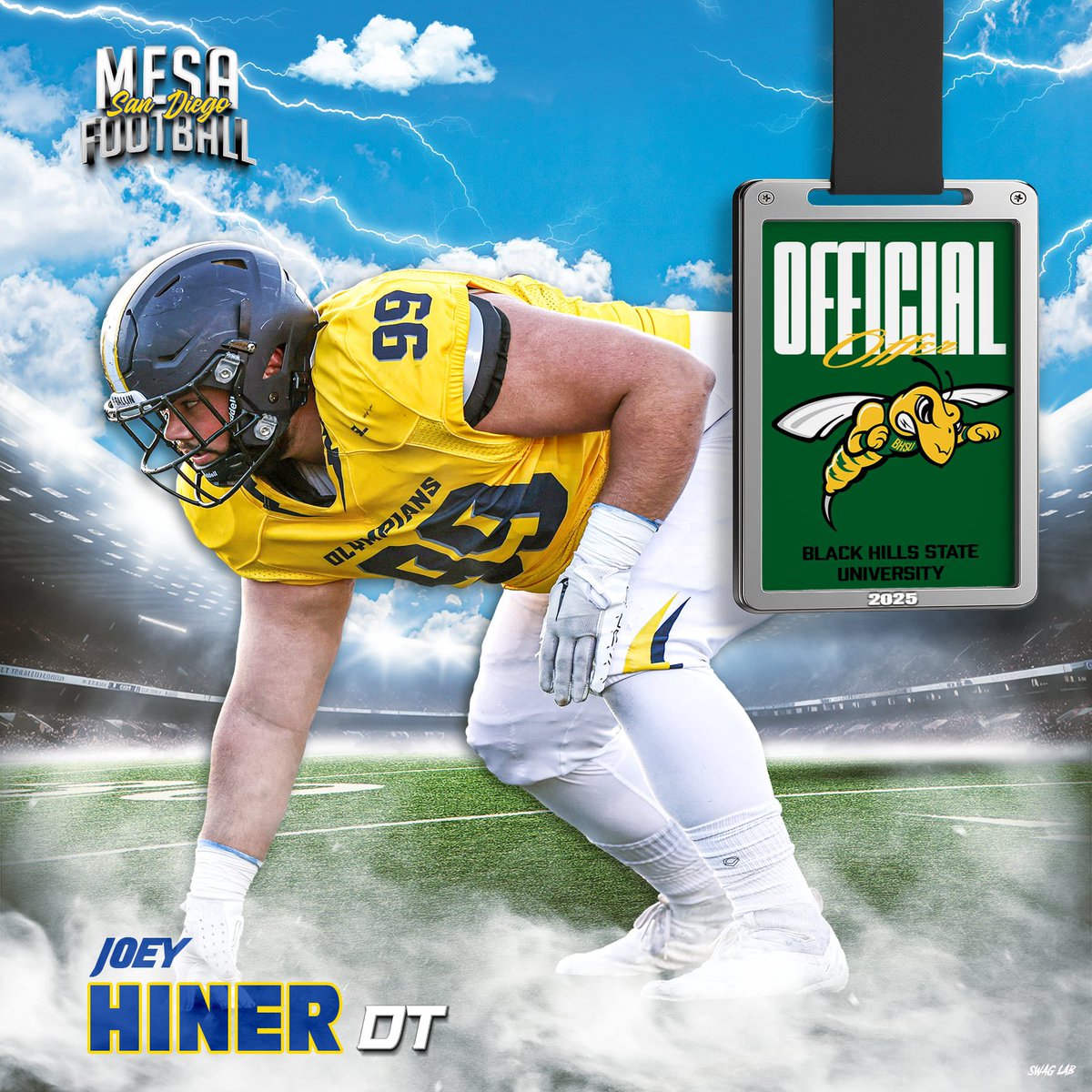 SDmesafootball's tweet photo. Congratulations to Olympian DL @95Jph on his OFFICIAL offer from @BHSUFB 
#GettinPlayersOut 
@BallCoachGW @DrRyanShumaker @PrezHands @mdcrusadersfb @CoachMarques_D3 @EC_Preps_SD  @sdfootball https://t.co/SOGTbGTDFz