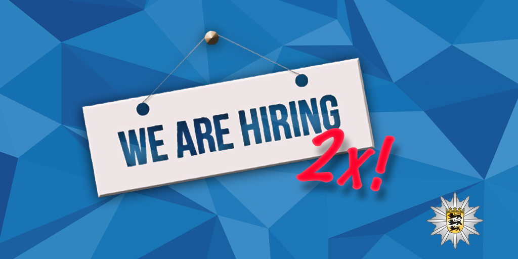 🔎 Wir suchen Verstärkung (m/w/d)!

🛠️ #Hausmeister/-in in #Reutlingen: sohub.io/ezgw

⌨️ #Bürofachkraft in Teilzeit beim Revier #Balingen: sohub.io/jaec

ℹ️ Alle Details findet Ihr in der jeweiligen Ausschreibung. 

🥳 Wir freuen uns auf Eure Bewerbungen!