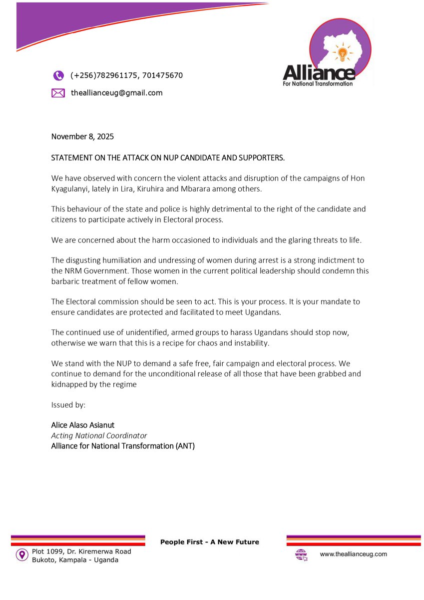 Alliance for National Transformation (@theallianceug) on Twitter photo 