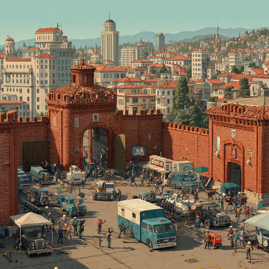 JohnSmith_EiS's tweet image. Filming on location.
#AIart #landscape #moviestudio #filmcrew #city #midjourney #midjourneyart #AIイラスト