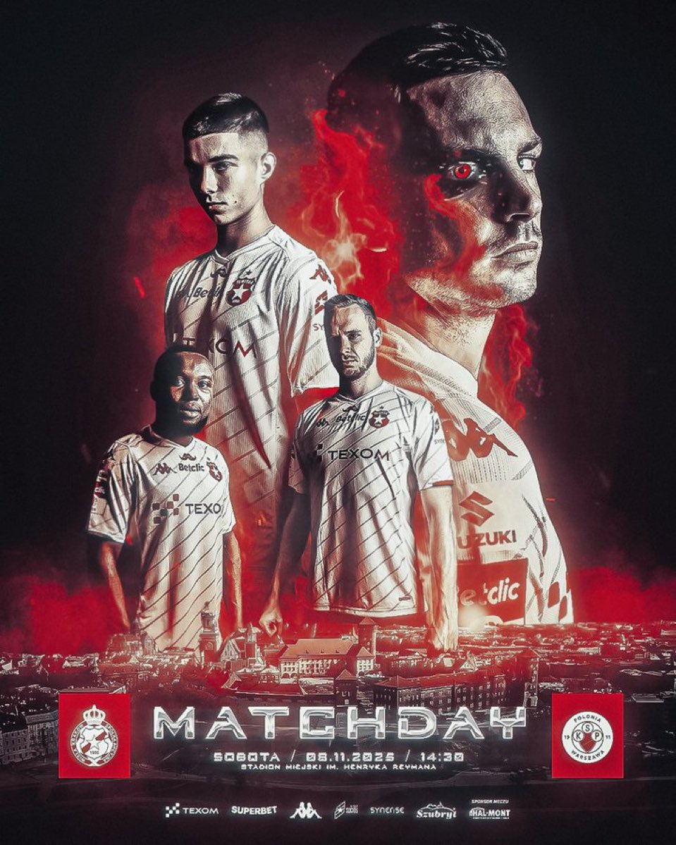 Jour de match ⭐️⚔️

Cet après midi l’étoile blanche affronte le <a href="/PoloniaVarsovie/">Polonia Varsovie 🇫🇷</a> à Cracovie en championnat de <a href="/_1liga_/">Betclic 1 Liga</a> ! Les hommes de Mariusz Jop veulent crée de l’écart au classement . JJJBG ⭐️