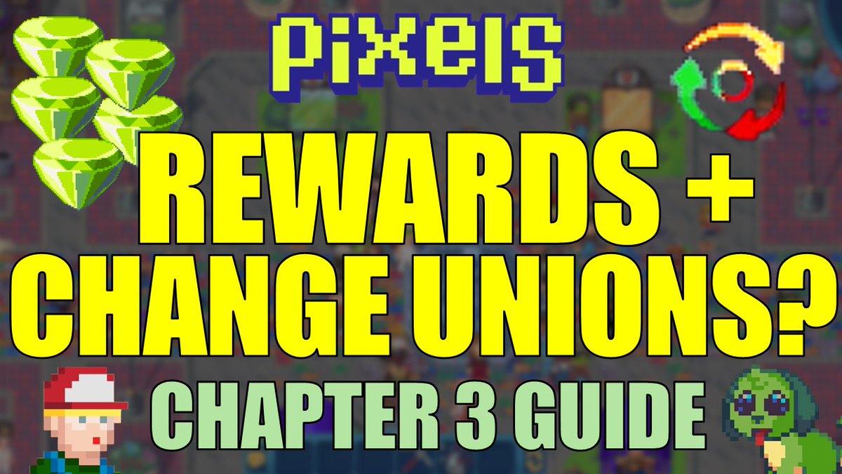 surgeweb3's tweet image. NEW VIDEO: PIXELS CHAPTER 3 | MASSIVE REWARDS &amp;amp; UNION CHANGES!

Link in the comments 

#pixels #pixelsupdate #pixelscreator