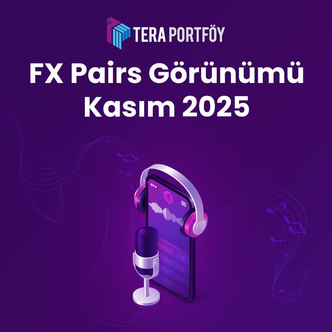 ErikaMackay's tweet photo. 📊 Tera Portföy Değerlendiriyor | FX Pairs Görünümü – Kasım 2025

📌 "Baz senaryo olarak 2026’ya doğru USD zayıflığı, EUR güçlenmesi ve JPY kademeli toparlanması temaları ön planda diyebiliriz. CNY tarafında ise sınırlı değerlenme gözlemleyebiliriz."

🎙️ Podcastimizi YouTube https://t.co/GLysOEXDMC