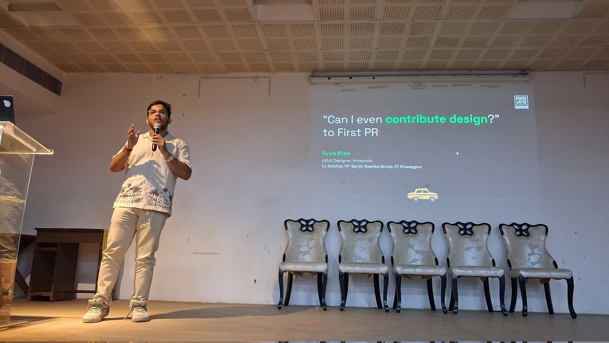 Our next talk - how to get started with contributing to open source design by Suvra Shaw