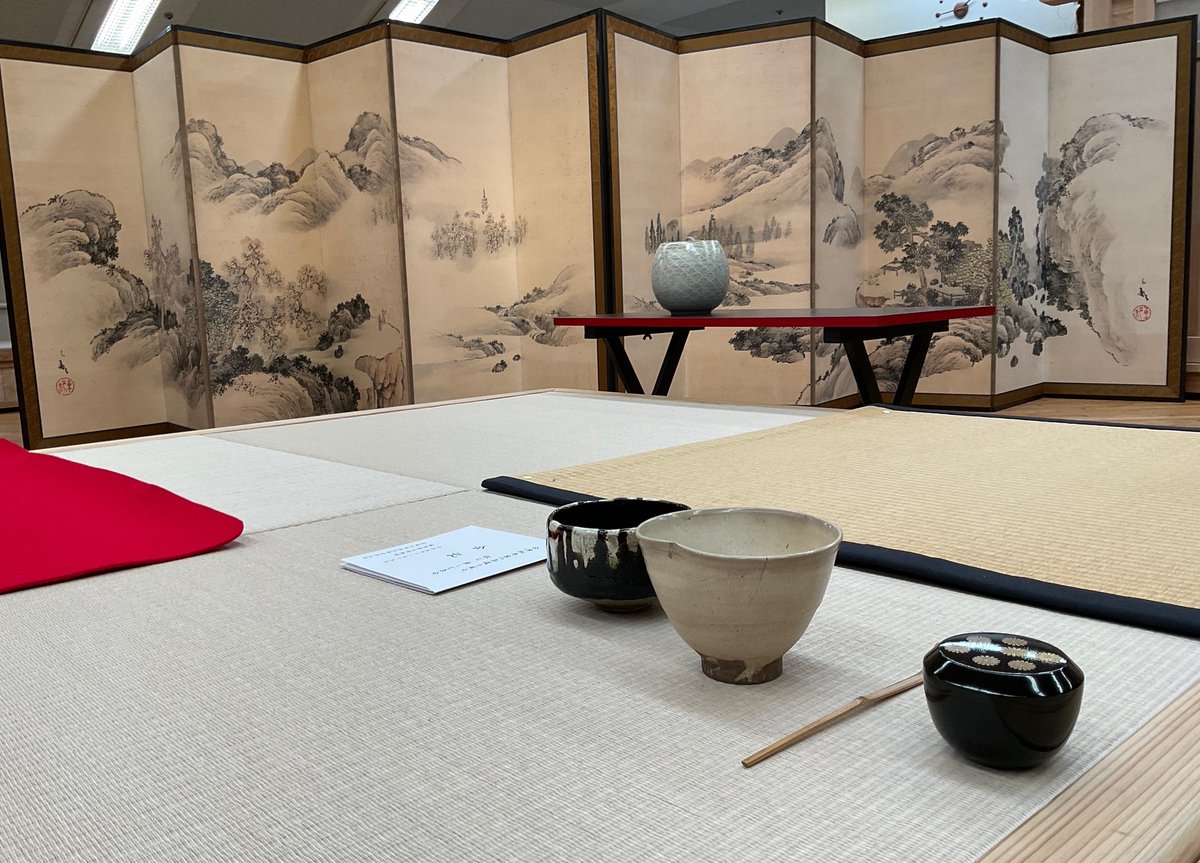 室内調度品 裂地風景画 額装 西陣 呉服屋蔵(K-LC936) 室内調度品