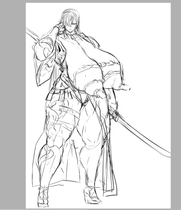 Commission Muscle Ninja design in progress.
客单筋忍即将登场👌🏻 