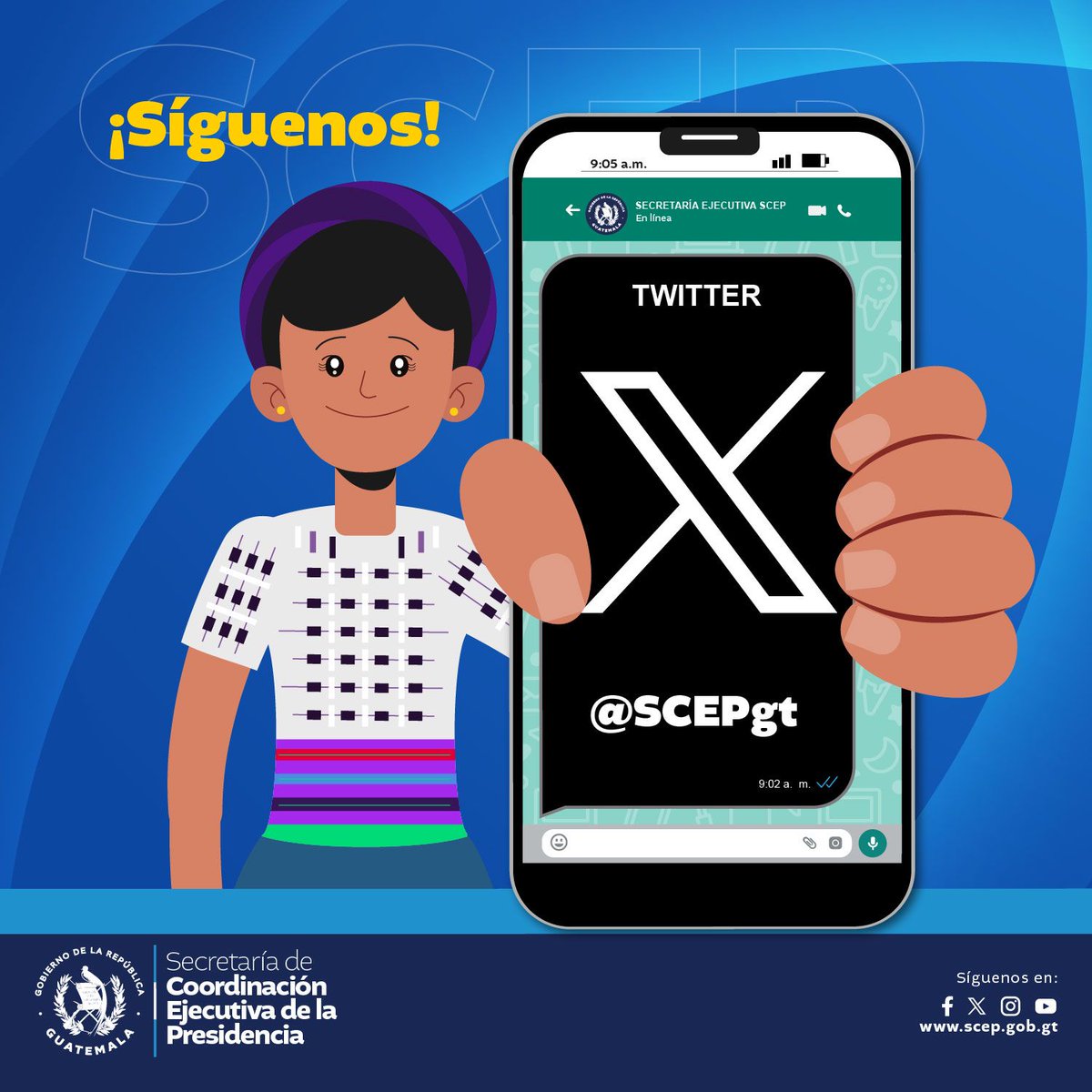 SCEPgt's tweet image. Conoce las acciones de la #SCEP🇬🇹 enfocadas al desarrollo, a través de nuestras plataformas virtuales.

👉Síguenos y comparte nuestra información 🔁❤️ ▶️ x.com/SCEPgt

#TransfiriendoPoderalaGente