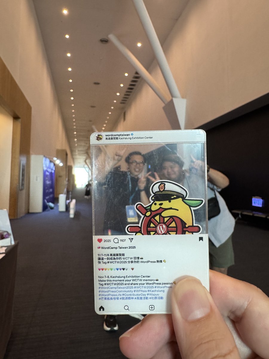 At no.2 of 4 of the WordCamp Asia journey. Kansai, Taiwan done, next Malaysia and Bangkok #wcasia #wctw #wctw2025 <a href="/shuseitoda/">Shusei Toda</a> <a href="/huanyee_chuang/">Gerorick - ゲロリック</a>