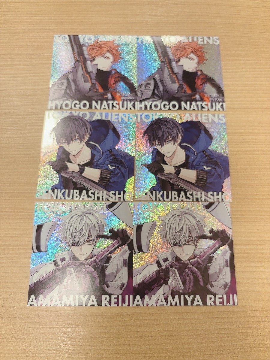 【交換 譲渡】東京エイリアンズ ハオハオショップ なんばマルイ

求￤郡司

譲￤憂炎 天空橋 明明 雨宮 ライカ
特典 ライカ 鬼崎

画像二枚目は異種のみ求めております
