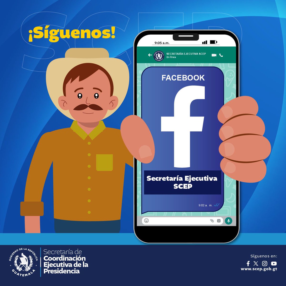 SCEPgt's tweet image. Conoce las acciones de la #SCEP🇬🇹 enfocadas al desarrollo, a través de nuestras plataformas virtuales.

👉Síguenos y comparte nuestra información 🔁❤️ ▶️ facebook.com/secretariaejec…

#TransfiriendoPoderalaGente