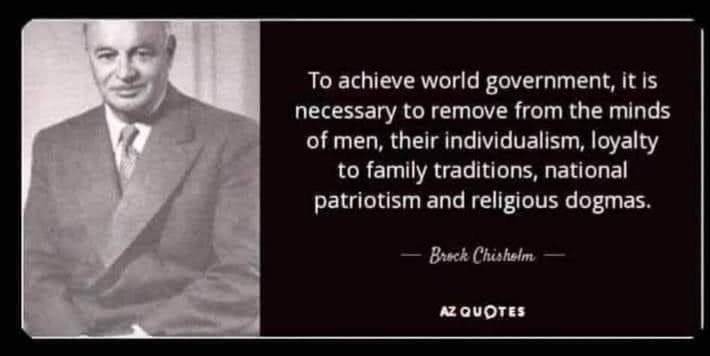 @patriotpowerX Absolutely!
The WHO was formed for one reason only: to be the depopulation  arm of the NWO.  It was never about our health, ever.
Brock Chisholm, the 1st director of the WHO, had this to say: