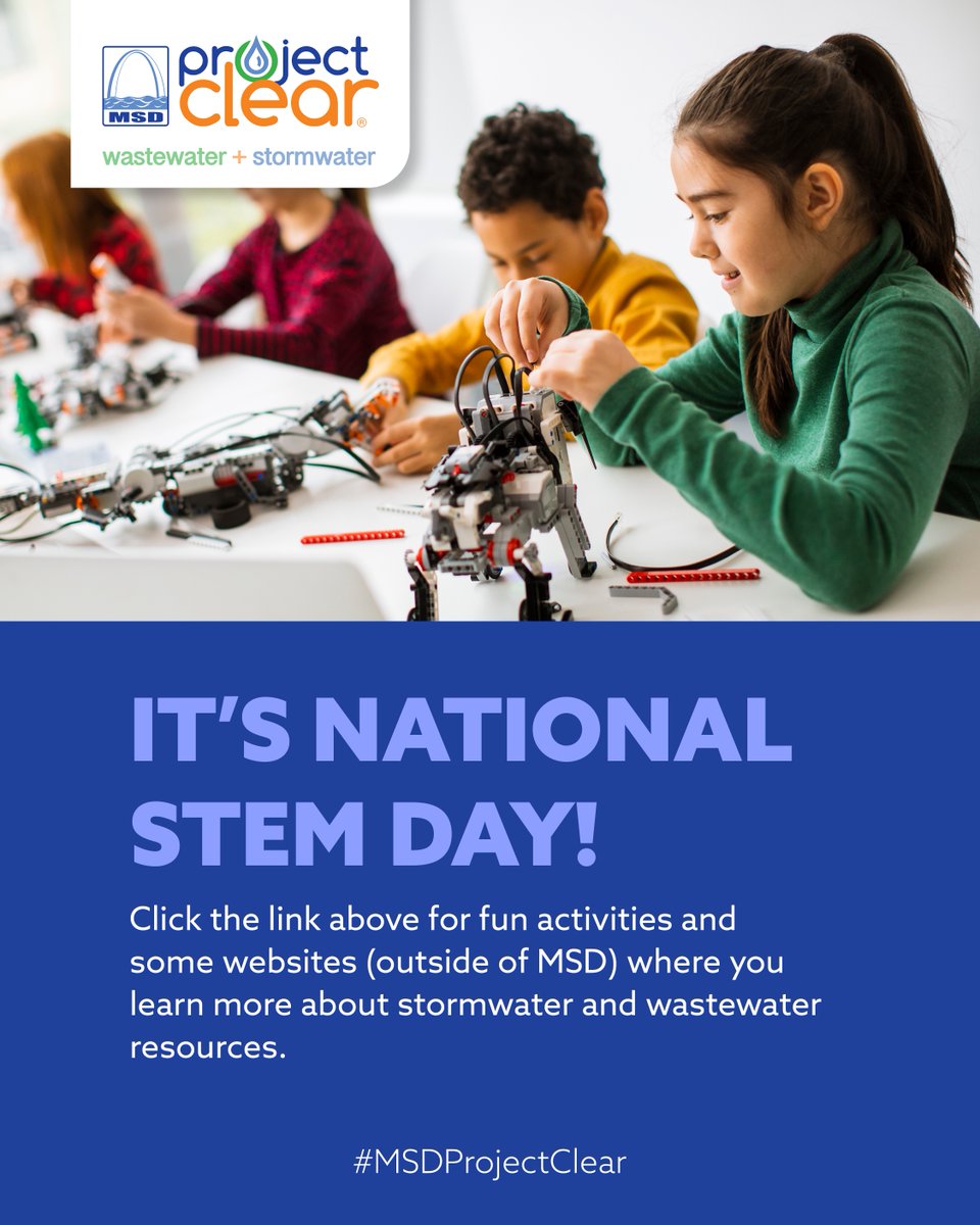 MSDProjectClear's tweet image. Today is National #STEMDay. 

With teachers already gearing up for next semester, check out our website for teacher resources: msdprojectclear.org/community-educ…
