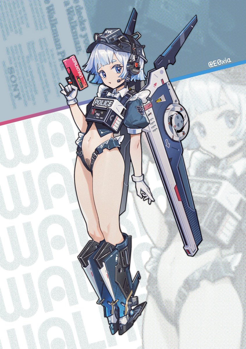 1e0xia's tweet photo. #OriginalCharacter #AnimeStyle #FuturisticPolice #CharacterDesign #SciFiArt #Cyberpunk #FemaleCharacter #BlueHair #TechWear #DigitalArt #ConceptArt #OC https://t.co/ZrWINM9wVV