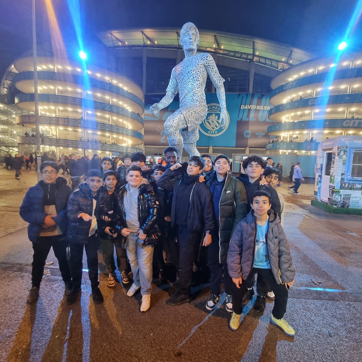 edenboysbolton's tweet photo. This week our pupils had an incredible time at the Etihad Stadium in Manchester, watching Manchester City take on Borussia Dortmund in the Champions League group stage! #StarSport #SchoolTrip #ChampionsLeague https://t.co/J2kCXIlZL8