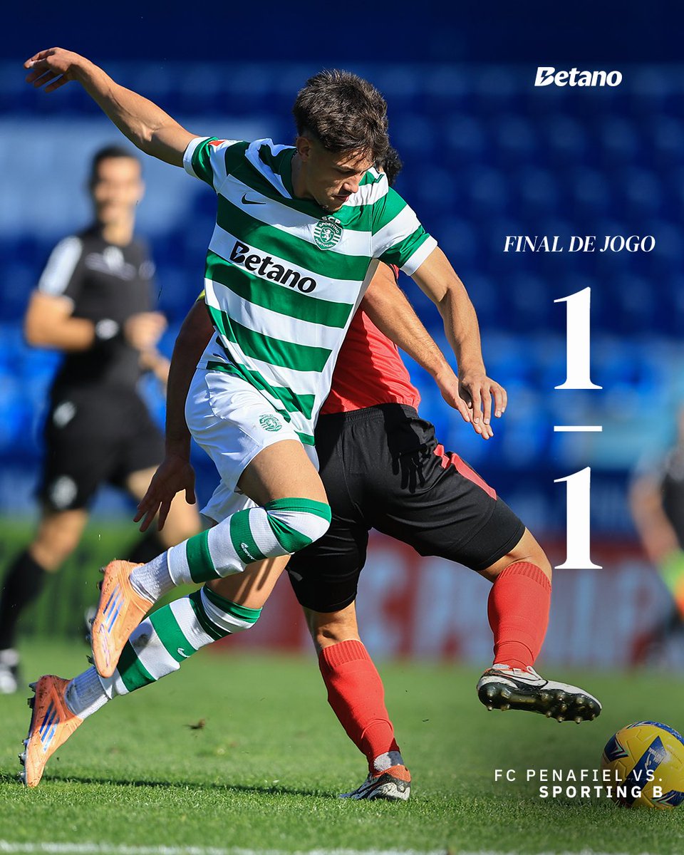 SportingCP's tweet image. #SportingB | ⏹️ Empate na partida da 11.ª jornada da #LigaPortugalMeuSuper.

⚽️ Rafael Nel
🔴 1-1 🟢 // #FCPSCP