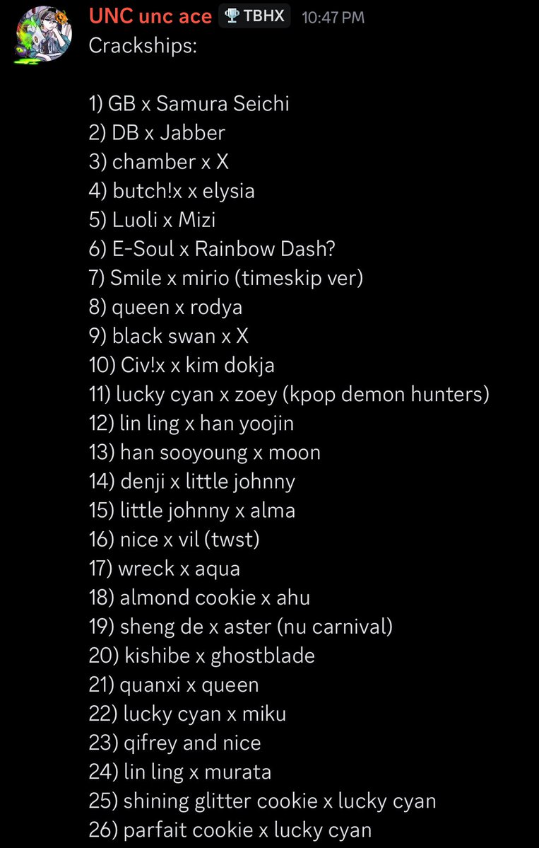 tbhxglazer's tweet image. day 50+ of no tbhx and this is what we&apos;re up to in the tbhxtwt server