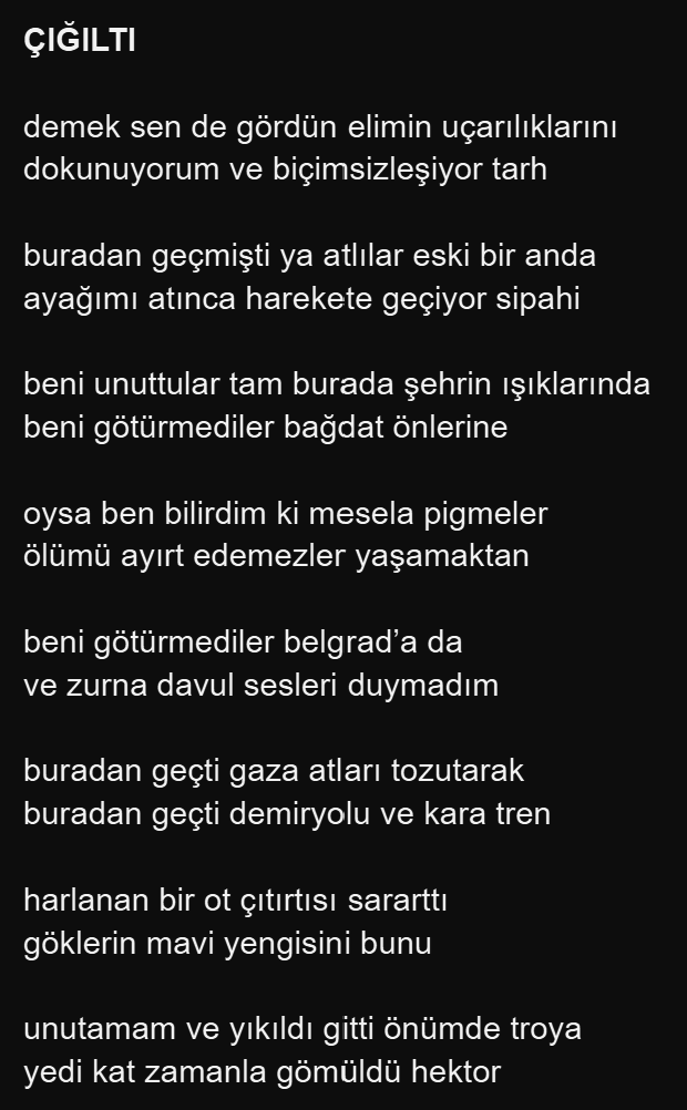 boyleolmasinda's tweet photo. Bugün @ekzz123 "Çığıltı" adlı şiirini yayımladı https://t.co/SS5sFcjjbv