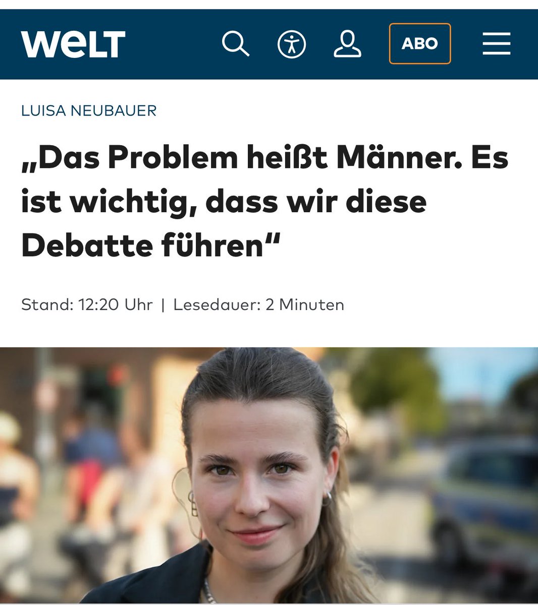 Wir alle kennen den Mann von Frau Neubauer. Soll sie doch mal konkret sagen, was mit <a href="/louisklamroth/">Louis Klamroth</a> nicht stimmt und nicht alle Männer wegen diesem Lappen in Haftung nehmen 😂Bin gespannt Frau <a href="/Luisamneubauer/">Luisa Neubauer</a>
