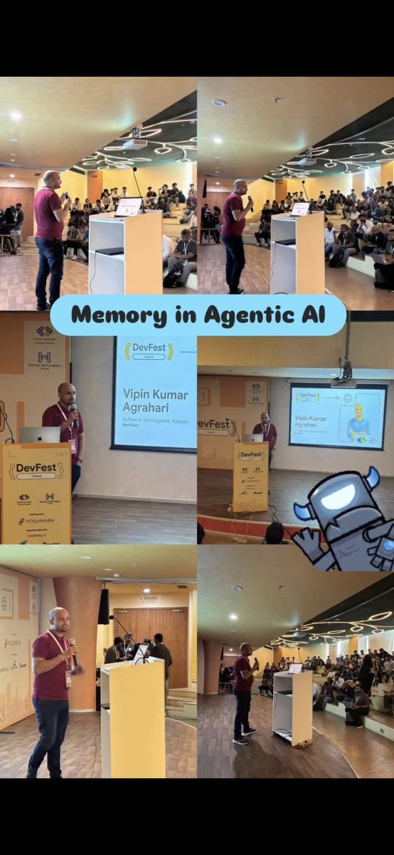 GDGChennai's tweet photo. Memory in Agentic AI 🤖🤖

#memory #ai #agents https://t.co/Z7SAOawMVW