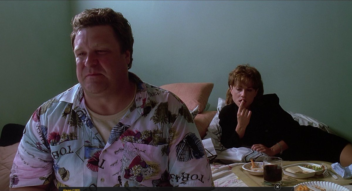 buck614's tweet image. Always is an incredibly underrated Steven Spielberg film. So many great acting performances especially John Goodman! He really shines in this ... such an incredible actor.

It is also Audrey Hepburn's last film. Her scenes with Richard Dreyfuss were so sweet and kind.