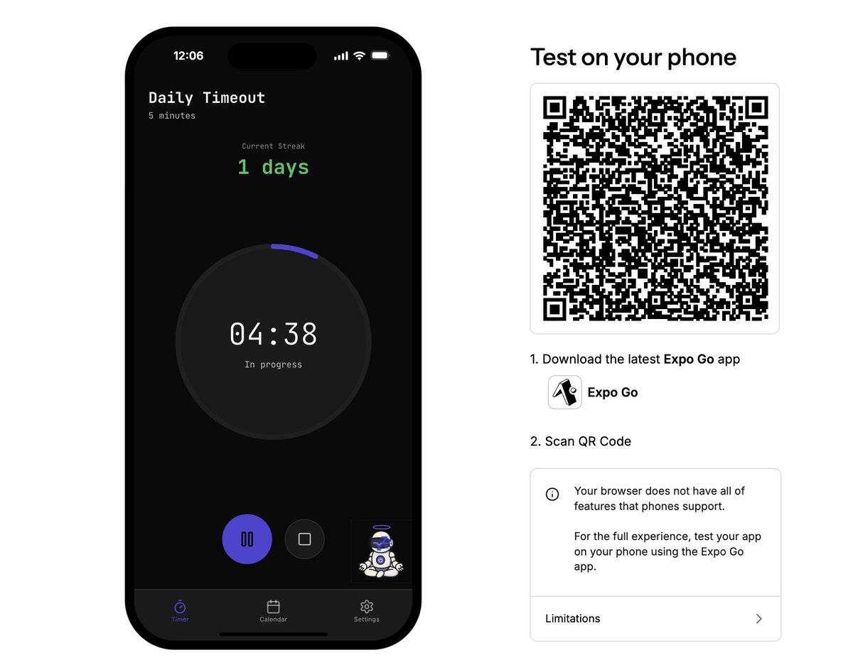 programonaut's tweet image. Over this weekend I am participating in the @anythingai x @contra hackathon.

I am building an app to schedule and track you daily boredem. I wanted a simple and clean aesthetic for the app and I have to say anything delivered, this is one of my favorite UIs!

I also included a…