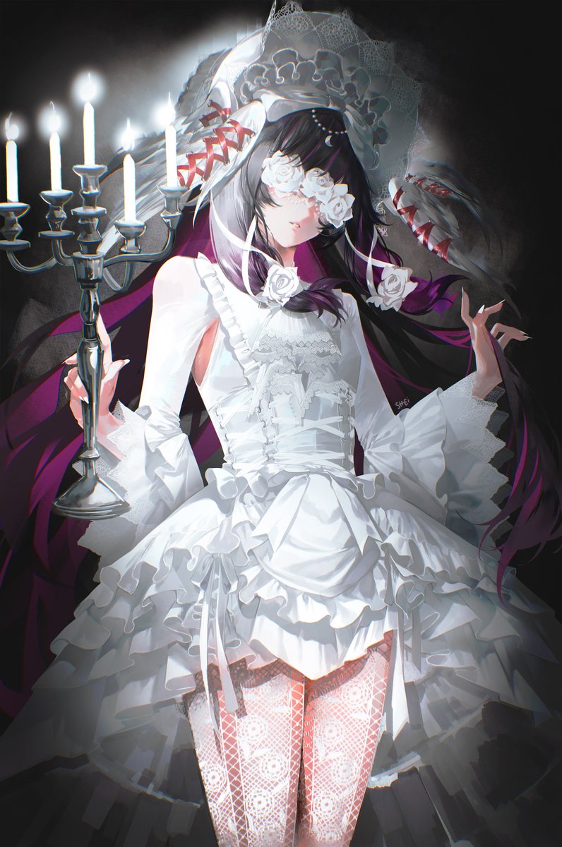 「white lolita columbina #原神 #GenshinImpac」|Shei 👵のイラスト