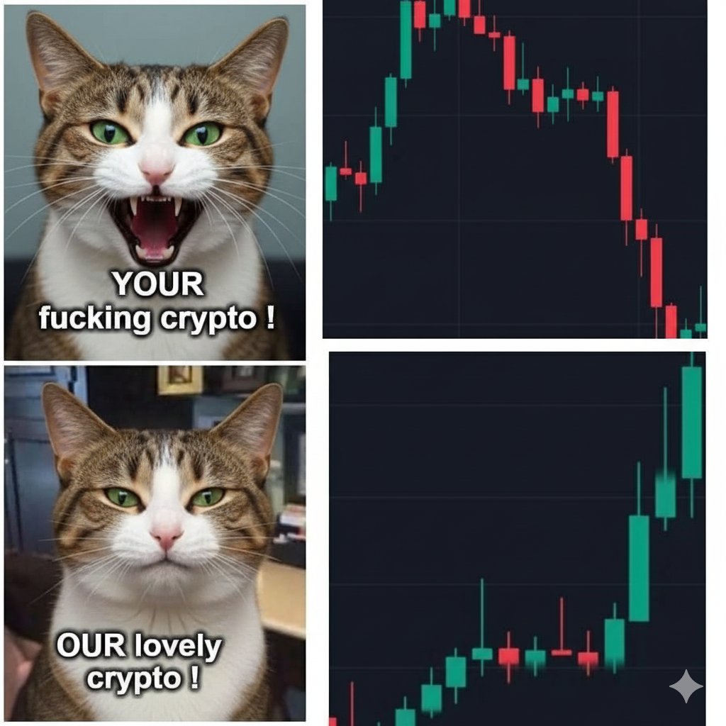 MememarketW's tweet photo. The duality of the market 
#Crypto #Bitcoin #Ethereum #trading https://t.co/4GZQ6zeuqI
