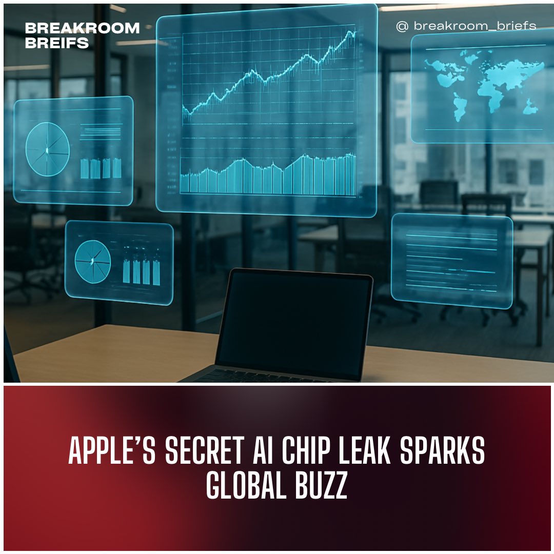 BBriefs231's tweet photo. Apple’s hidden AI chip project leaks — and it could change EVERYTHING. 👀💥 #Apple #AI #TechNews” https://t.co/9oGBQH5ypZ