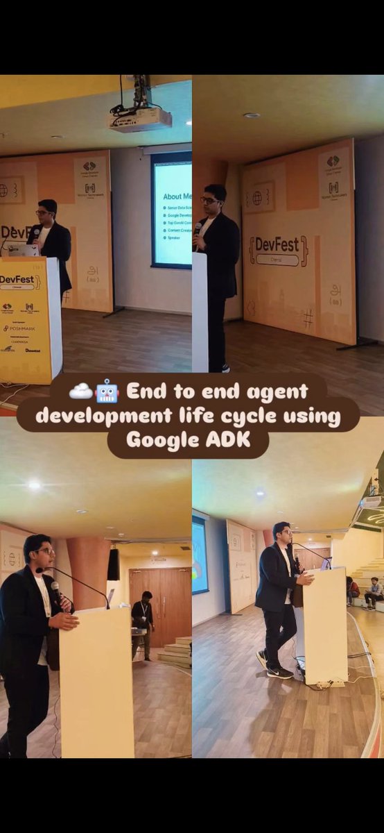 GDGChennai's tweet image. End to end agent development life cycle using Google ADK 

#adk #gcp #agents