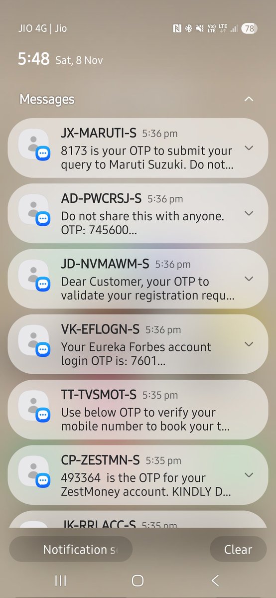 pocha's tweet photo. Stay away from @EquitasBank credit cards. Got one recently &amp; once in 15 days, I get deluge of these sms which seem like they leaked my phone number &amp; someone is just registering it at various sites, mostly to meet their sales quota. https://t.co/2c80Rdcgf4