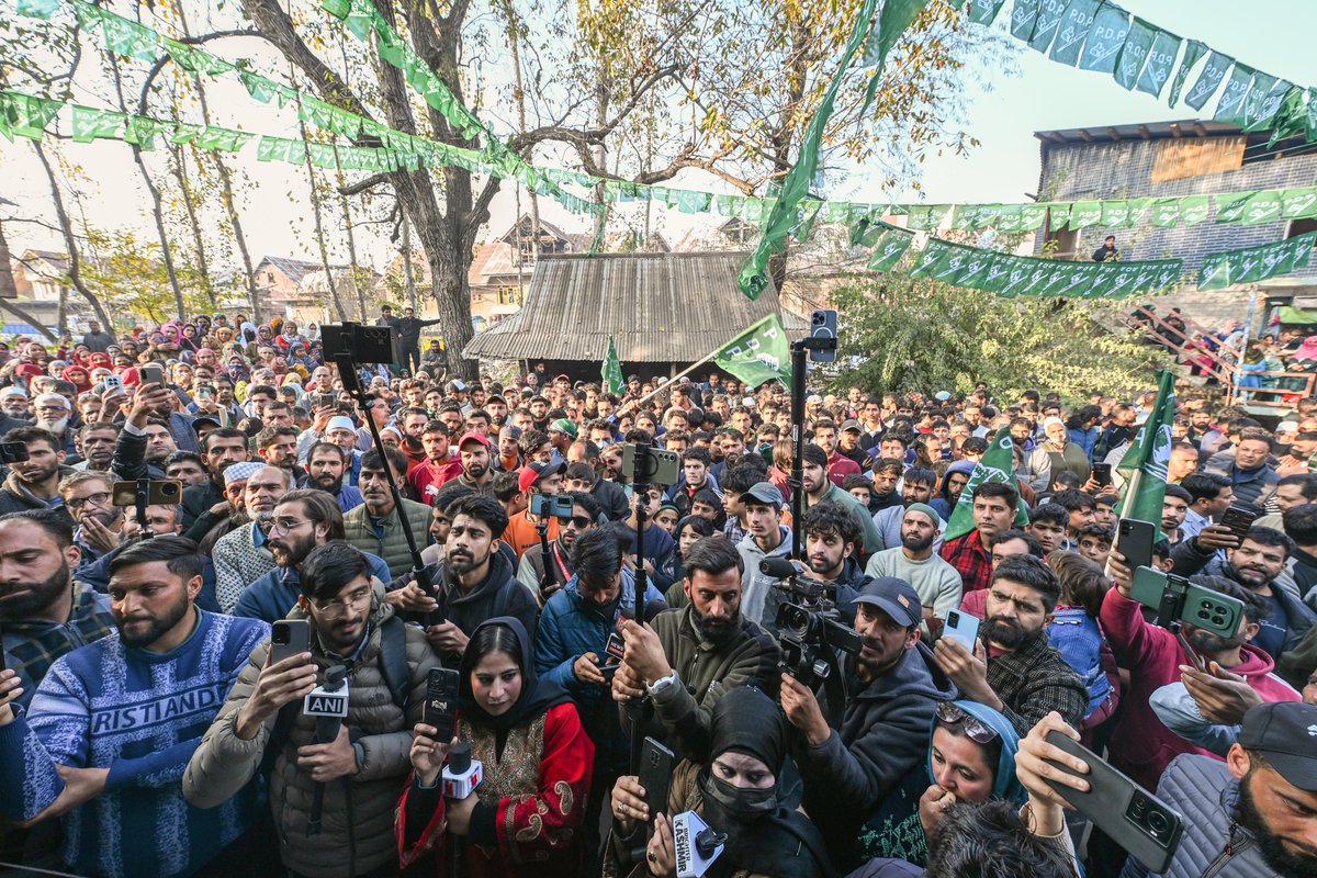 Budgam stands with hope as people rally behind PDP President <a href="/MehboobaMufti/">Mehbooba Mufti</a> and Aga Syed Muntazir Mehdi sb. The call for dignity, justice and change grows louder with every step!