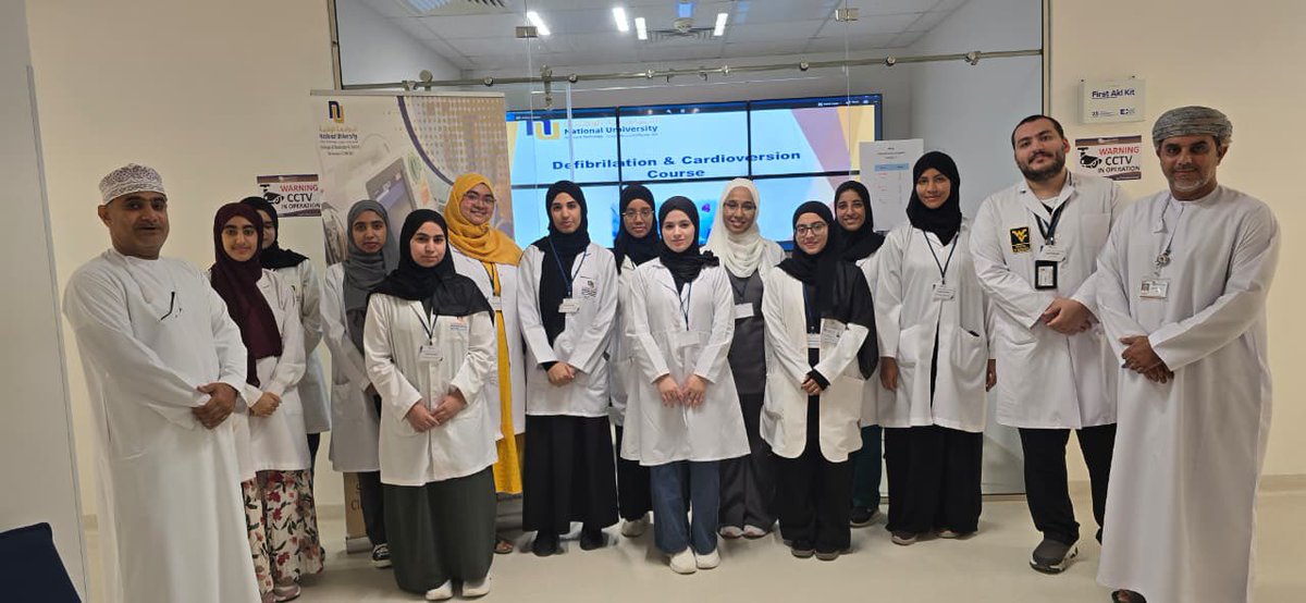 NU_COMHS. Simulation and Clinical Skills Lab recently hosted a one-day Defibrillation and Cardioversion Course on November 8, 2025. 
The course aimed to enhance both the theoretical knowledge and hands-on proficiency of attendees in defibrillation and cardioversion procedures.