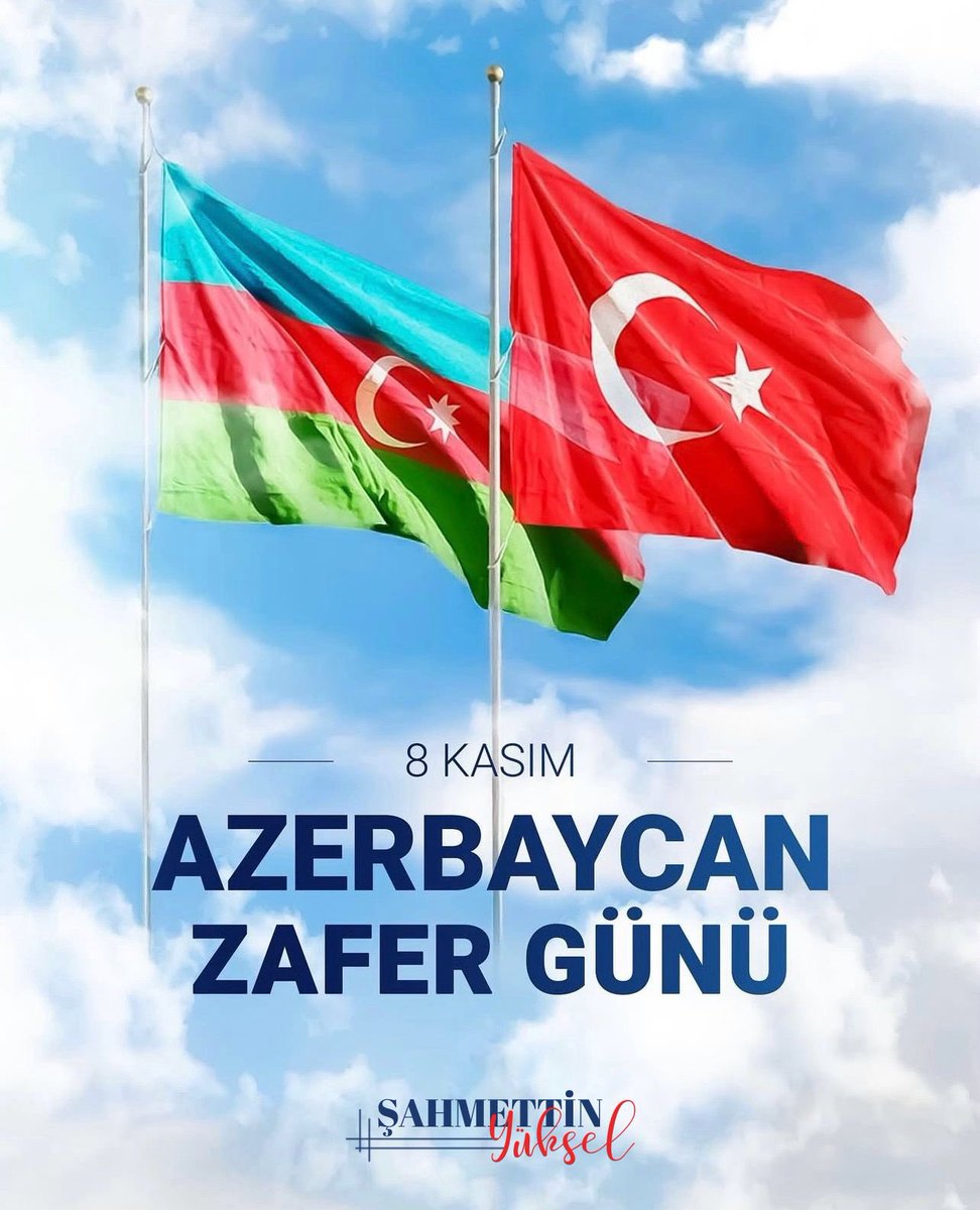 sahmettinyuksel's tweet photo. Karabağ, Azerbaycan'ındır! 
Karabağ, Türklerindir! 

Can Azerbaycan’ımızın 8 Kasım Zafer Bayramı kutlu olsun! 🇦🇿🇹🇷 https://t.co/QFYVEJTk11