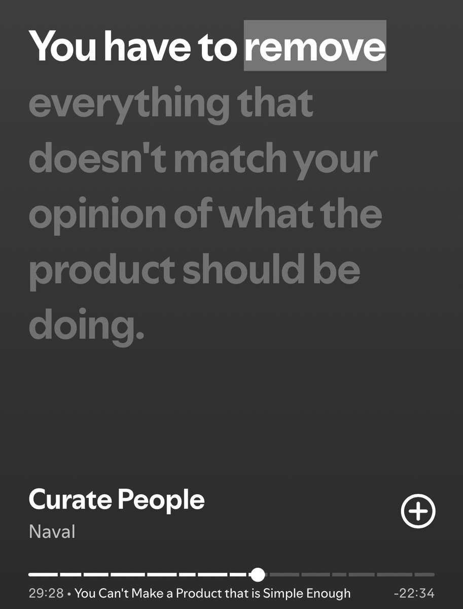 Simplicity is the act of distilling complexity
Instead of delegating it to the user
<a href="/naval/">Naval</a>