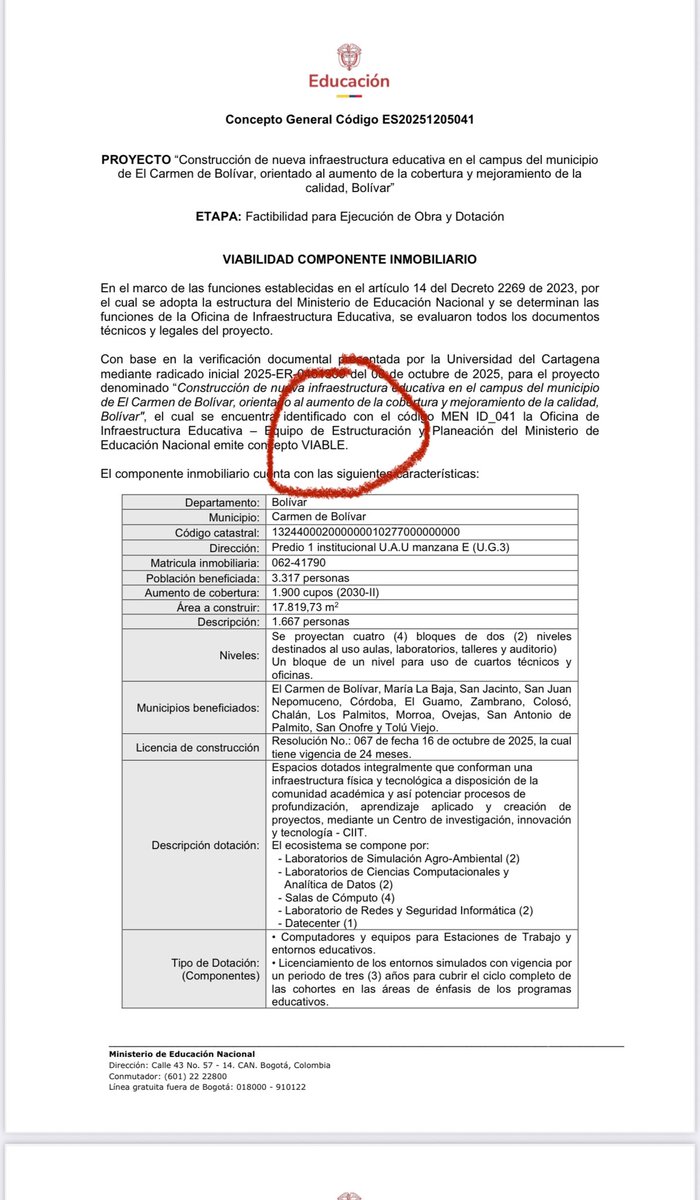 En <a href="/Ministerio_TIC/">Ministerio TIC</a> la plata de la Universidad Montemariana la cogieron para otra cosa. Esa es la verdad.

Les anexo el aval técnico de Min educación con el que se queda este otro Ministerio sin excusas⬇️
