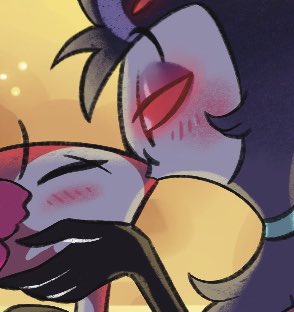 EdensFall's tweet image. Also I was able to make my boys smooch for this project 🩷 
#HelluvaBoss #stolitz