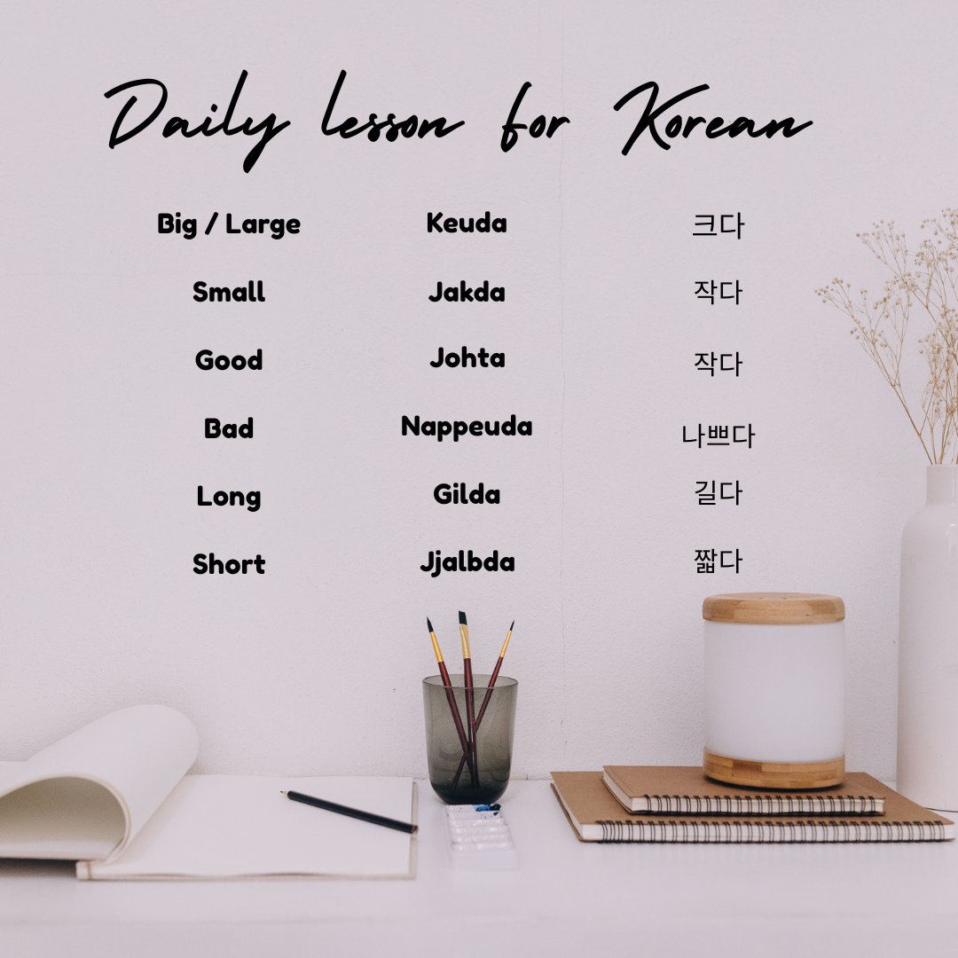 HoneyMarke24's tweet image. Daily Mini Korean Lesson!

Learning Korean doesn’t have to be hard – start small, learn daily! 📝
Learn a little each day, speak with confidence tomorrow! 💬

#Korean #KoreanLanguage #DailyLesson #MiniLanguageLesson #Kpop #Kdrama #Language #Hangul #LanguageJourney #SpeakKorean