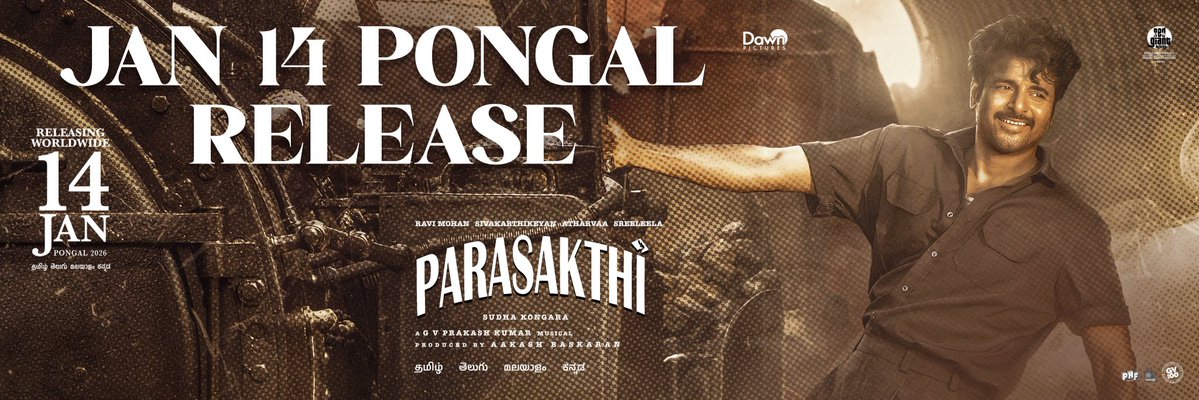 Mr_Ashwin_SK's tweet image. Jan 14th 🔥🔥🔥 

@Siva_Kartikeyan 👑 

#Parasakthi #ParasakthiPongal